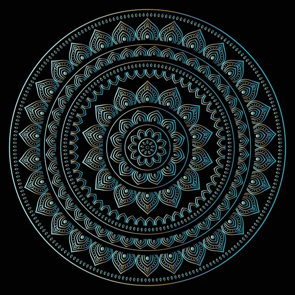 Mandala argenté — Image vectorielle