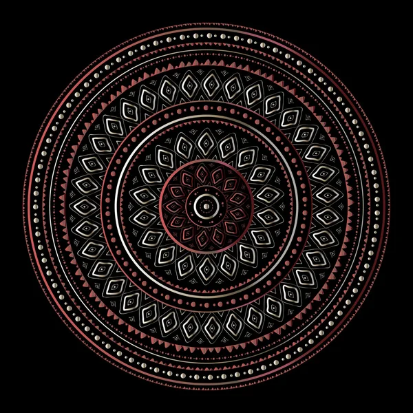 Mandala de plata — Vector de stock