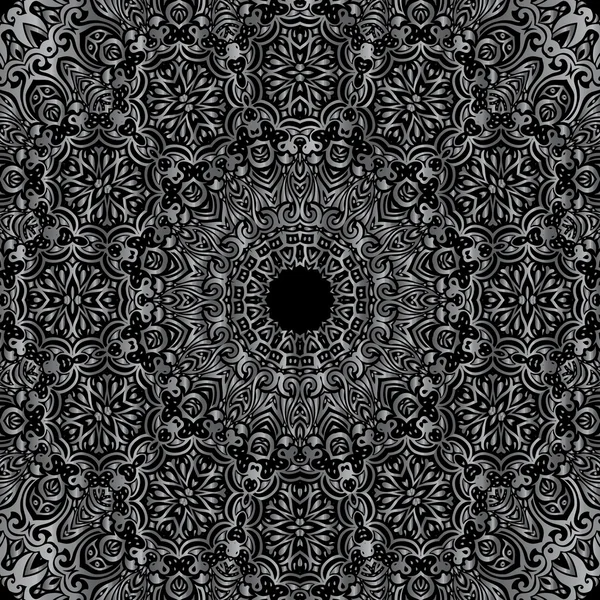 Mandala de plata — Archivo Imágenes Vectoriales