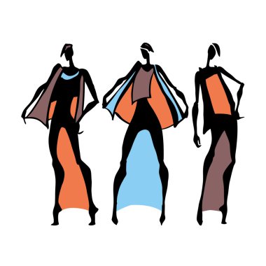 güzel bir kadın silueti. 