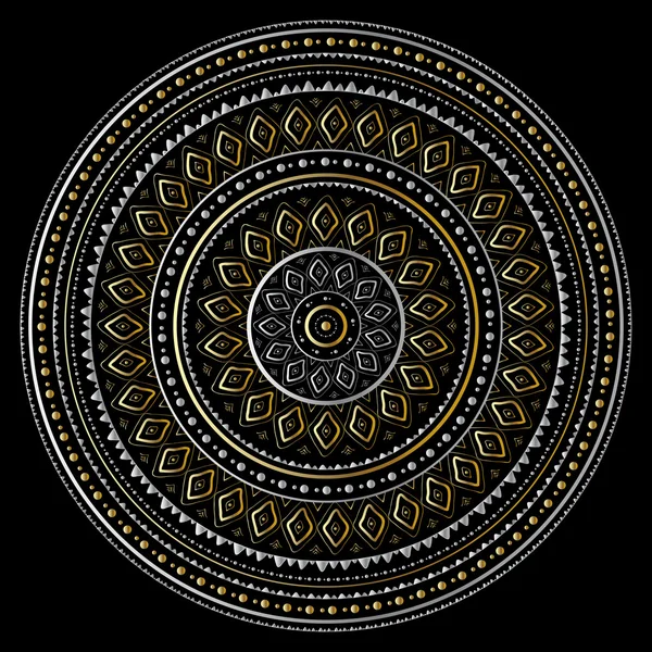 Mandala en or — Image vectorielle