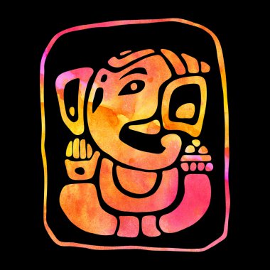 Ganapati. Hindu tanrısı Ganesha.