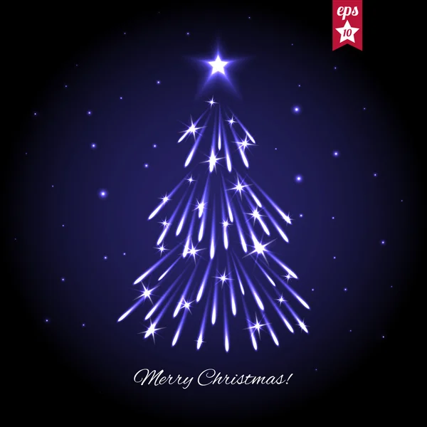 Albero di Natale Illustrazione — Vettoriale Stock