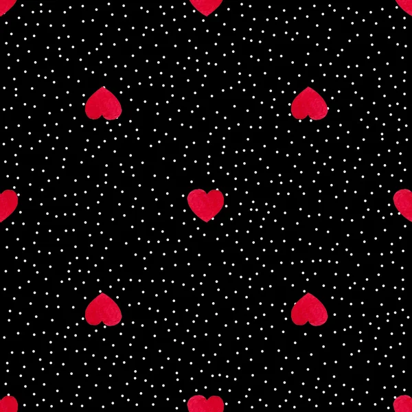 Şirin suluboya arka plan kırmızı Kalpler — Stok fotoğraf