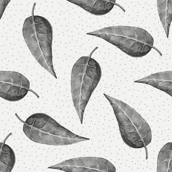 Acquerello foglie modello — Foto Stock