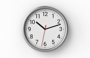 Office saat beyaz duvara