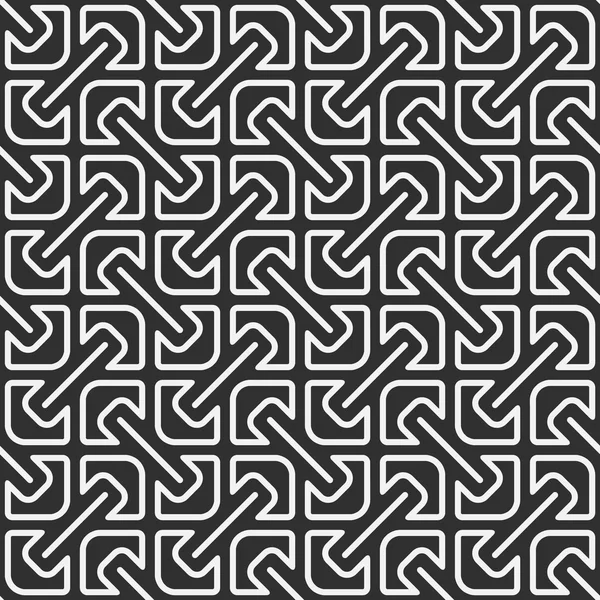 Monochroom geometrisch patroon — Stockvector