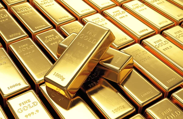 Group of gold bars — Stock Photo, Image