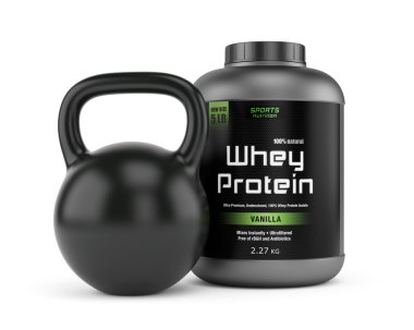 protein jar ve kettlebell