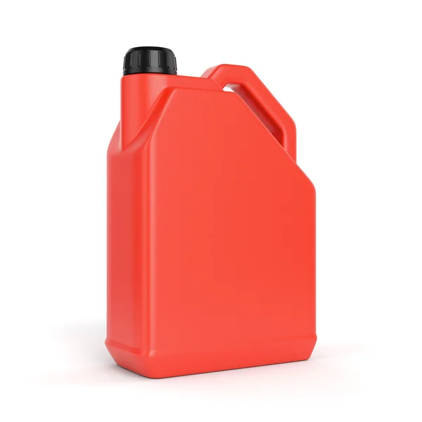 Roter Kunststoffkanister — Stockfoto