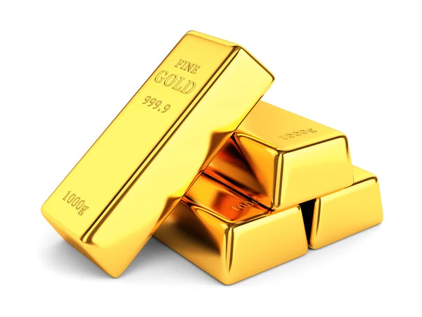Groep van goudstaven — Stockfoto