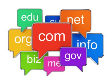 Etki alanı adları ile konuşma balonları