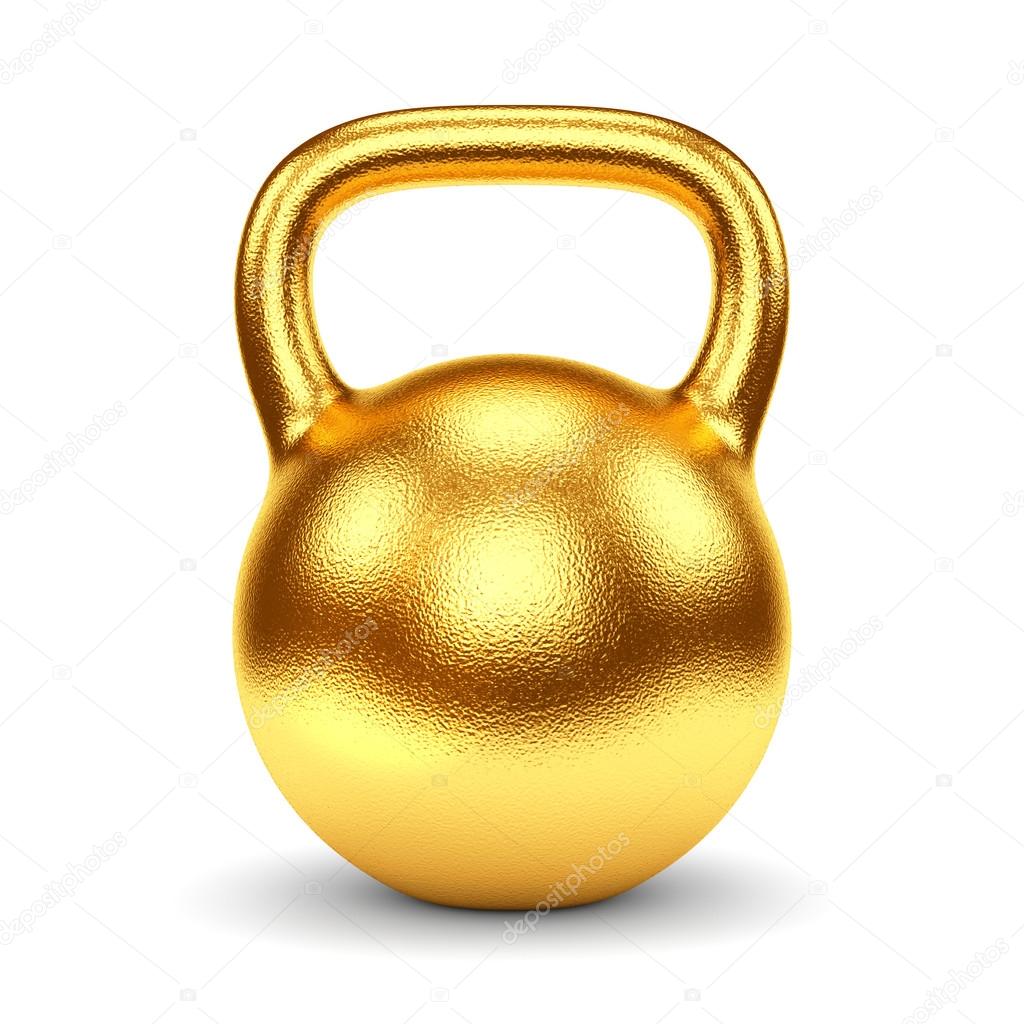 Golden kettlebell