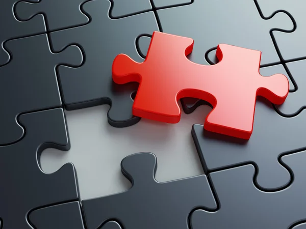 Missing puzzle piece — Stock Photo, Image