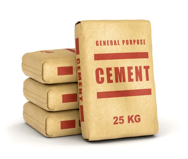 Zement-Taschen-Haufen — Stockfoto