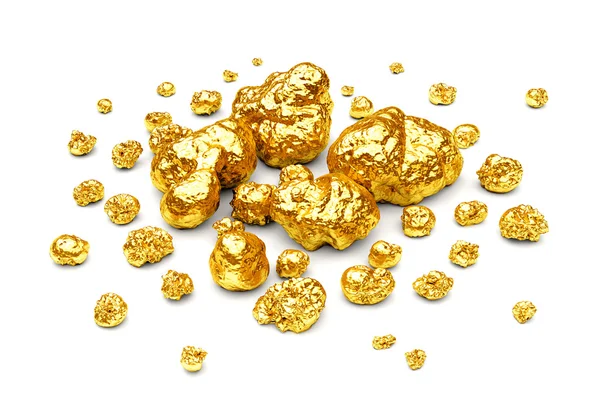 Golden nuggets — Stockfoto