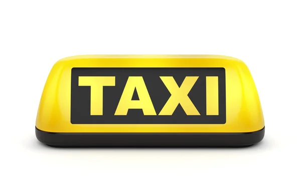 Znak Taxi — Zdjęcie stockowe