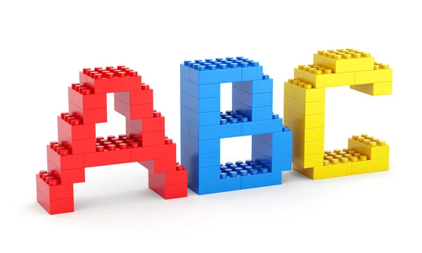 Brinquedo abc letras — Fotografia de Stock