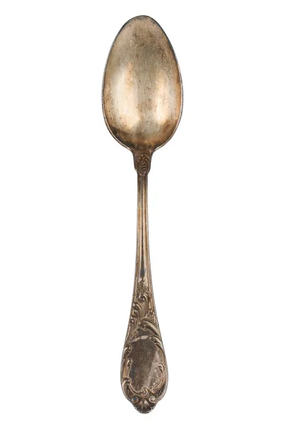 Old German silver spoon — Stock Photo, Image