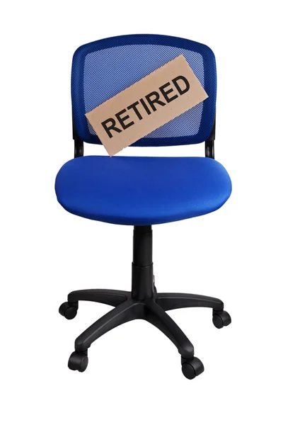 Word "Retirad" written on a plate — Stock Photo, Image