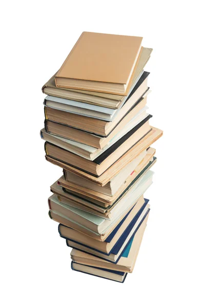 Alta pilha de livros diferentes — Fotografia de Stock