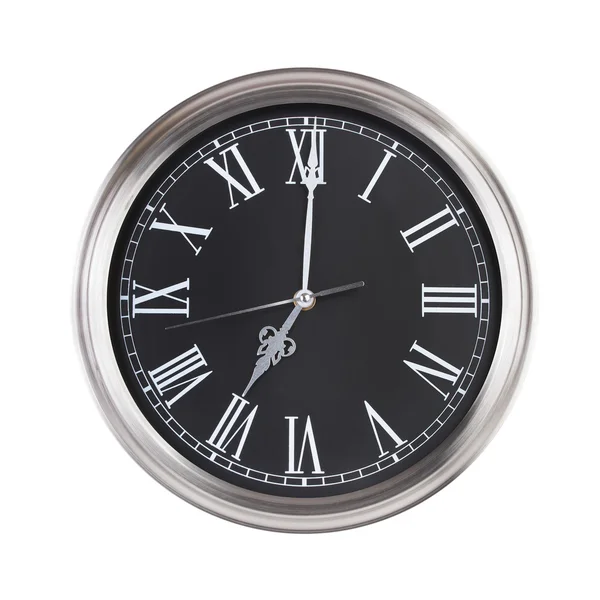 Clock shows exactly seven o'clock — Stock Photo, Image