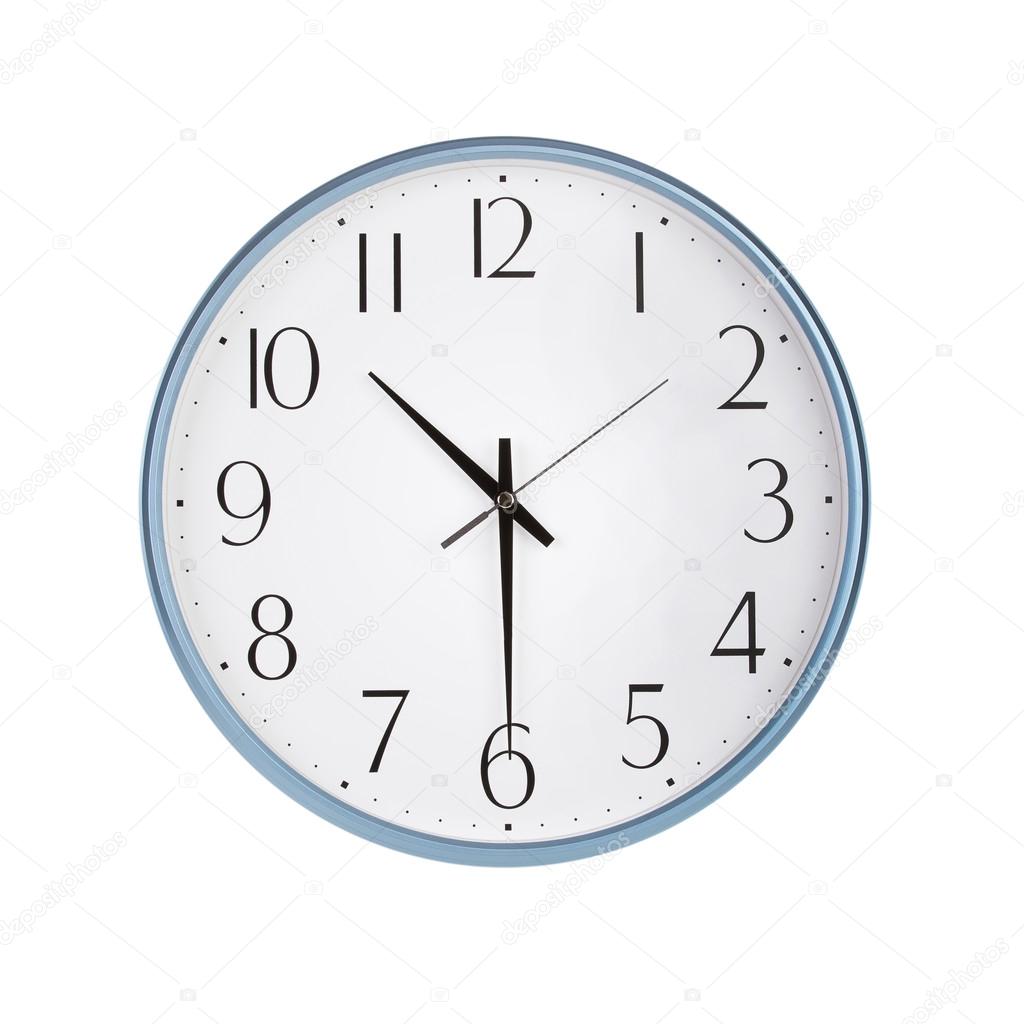 Clock Showing Half Past 5