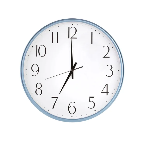 Relógio mostra exatamente sete horas — Fotografia de Stock