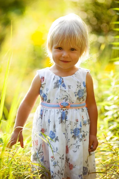 Little blonde girl — Stock Photo, Image