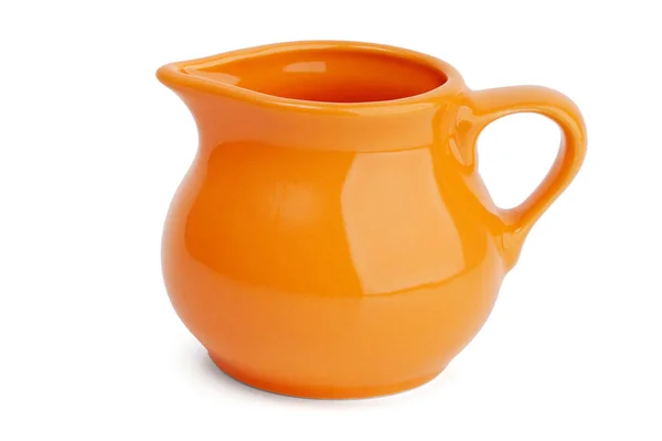 Orange Jug Handle White Background — Stock Photo, Image