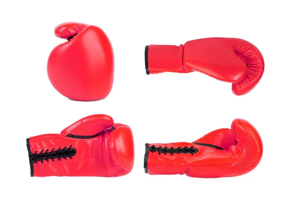 Boxing Glove Four Angles White Background — Stock Photo, Image