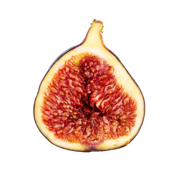 Half Ripe Tasty Figs White Background — Stock Photo, Image