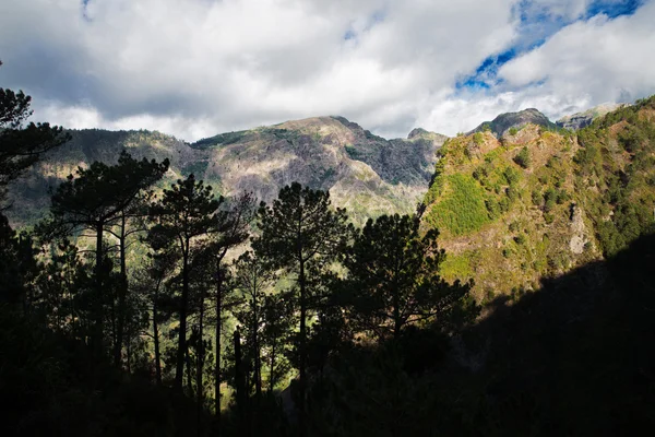 Paisagem com altas montanhas — Fotografia de Stock