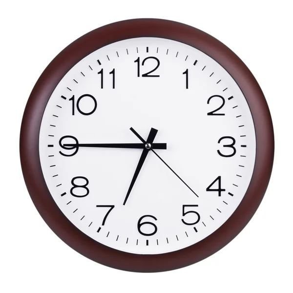 Uhr zeigt Viertel vor sieben — Stockfoto