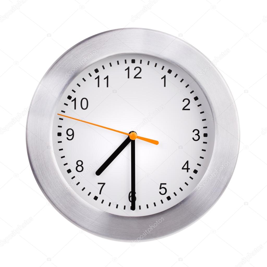 办公室的钟显示 730 上午 — 图库照片©Dimedrol68＃67137459