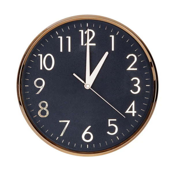 Dokładnie godzinę na tarczy zegara — Zdjęcie stockowe