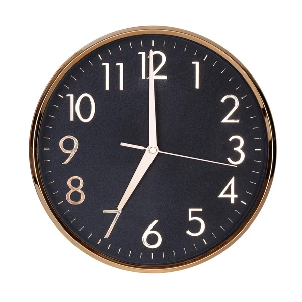 Siedmiu godzin na tarczy zegara — Zdjęcie stockowe