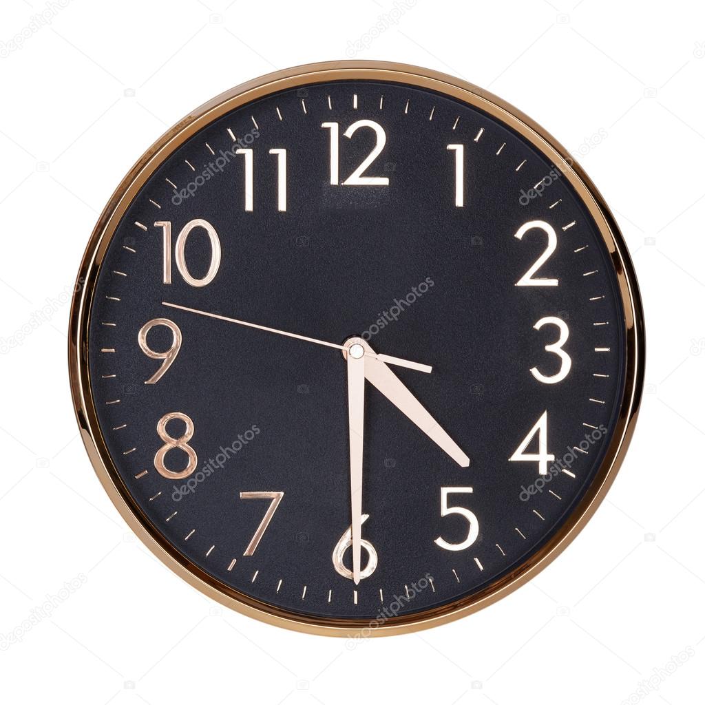 Half past four on a clock face — Stock Photo © Dimedrol68 94139352