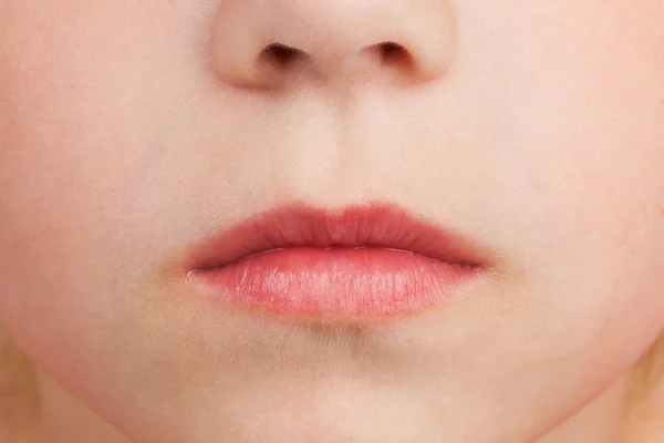 Face with the lips, nose and cheeks — Stock Photo, Image