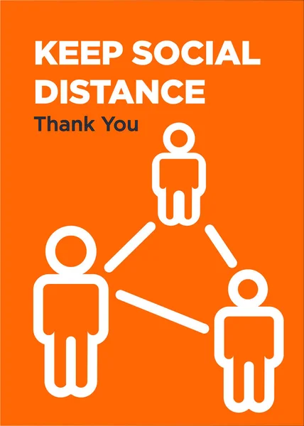 Keep Social Distance Ready Poster — Stock Vector