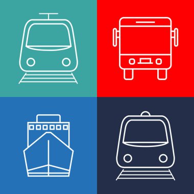 toplu taşıma vektörü çizimi