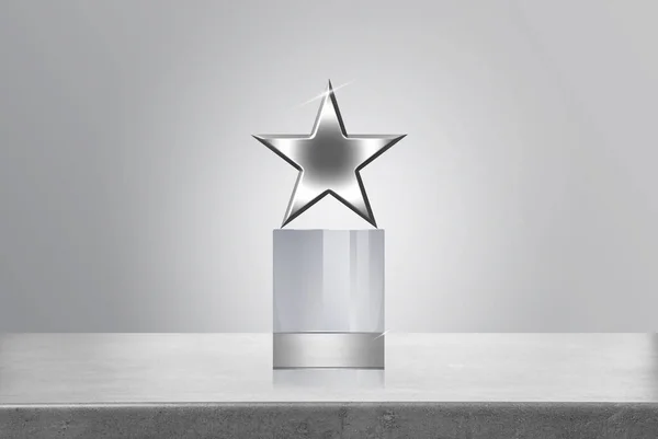 Star Shaped Award Design Blank Template — Stock Photo, Image