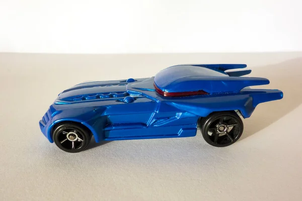 Juguete Azul Modelo Metal Coche — Foto de Stock