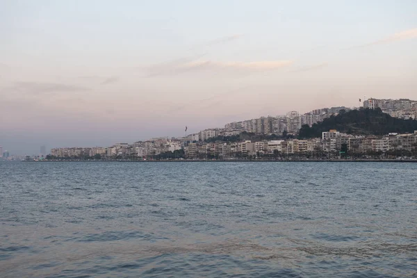 Muelle Golfo Izmir Paisaje — Foto de Stock