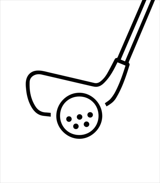 Deporte Golf Icono Del Club — Vector de stock