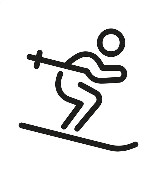 Icône Curseur Ski — Image vectorielle