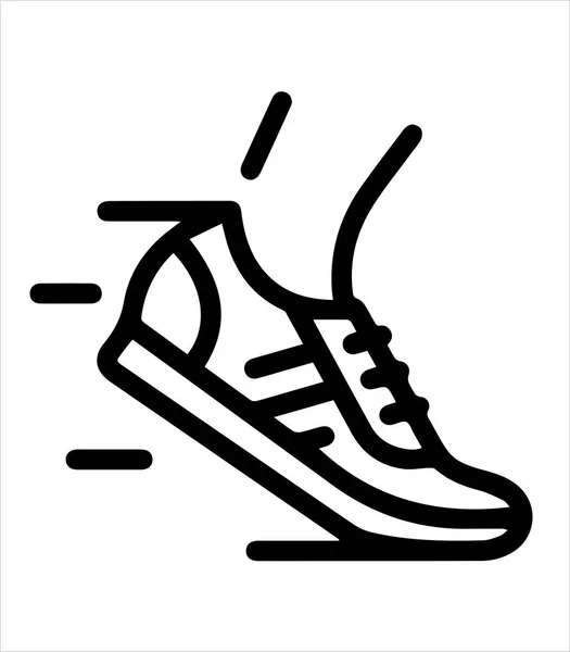 Icono Carrera Zapatos — Vector de stock