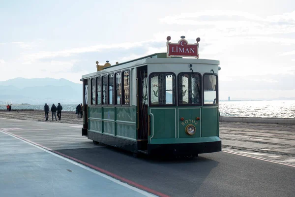 Acceso Tranvía Histórico Playa Izmir — Foto de Stock