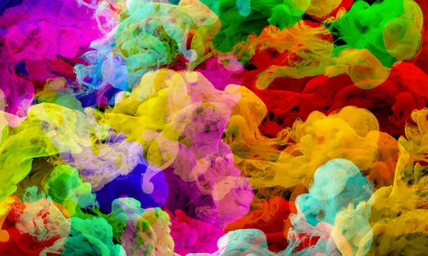 Colored Paints Water — Stock Photo, Image