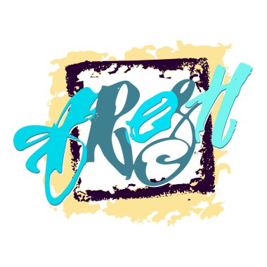 El yazı motivasyon po taze ve % 100 doğal gıda kavramı